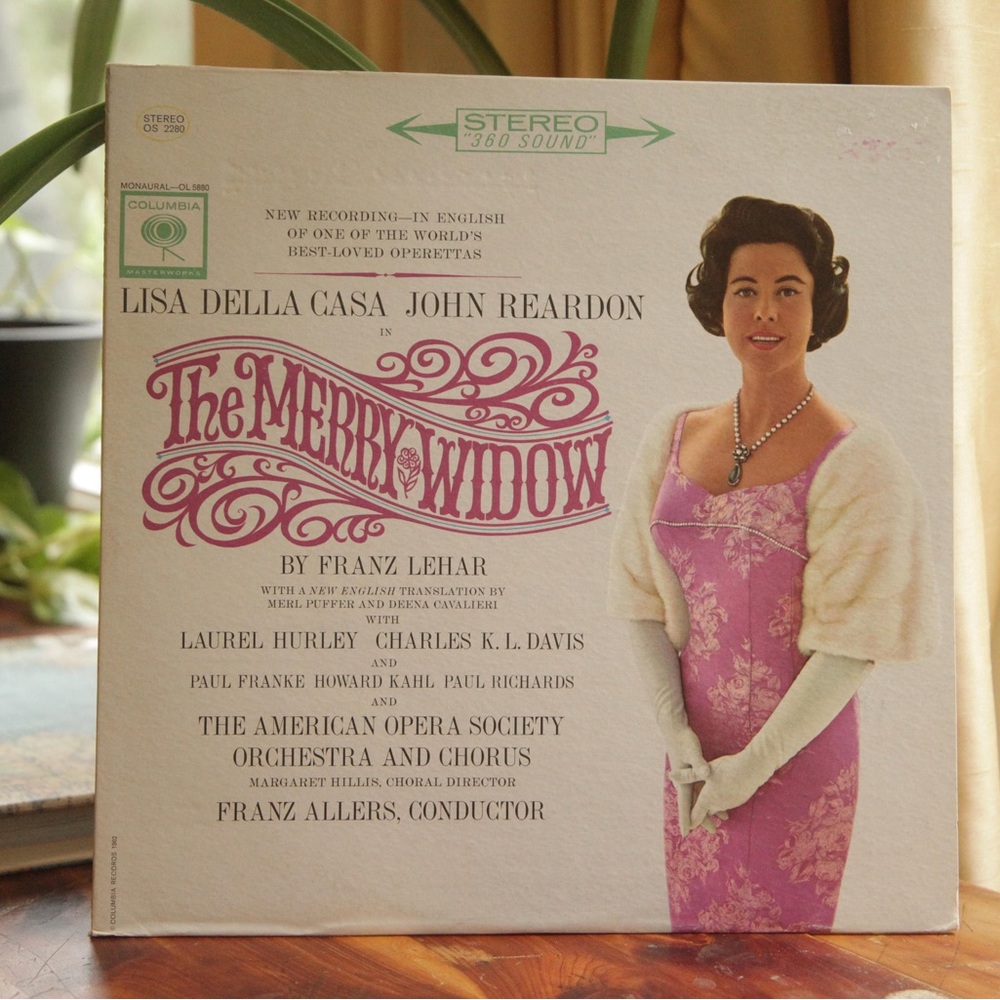 The Merry Widow Record 1962 Vintage Operetta LP Vinyl Album Musical Opera